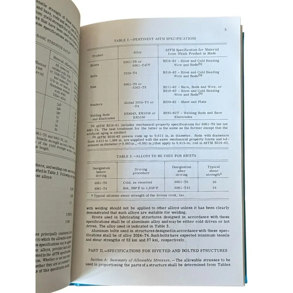 1966 Alcoa Handbook of Design Stresses For Aluminum Book Illustrated Engineering